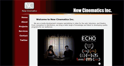 Desktop Screenshot of newcinematics.com